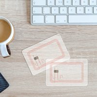Tarjeta de Visita Inteligente RFID NFC Programable de PVC Transparente con Logotipo Personalizado, Resistente al Agua