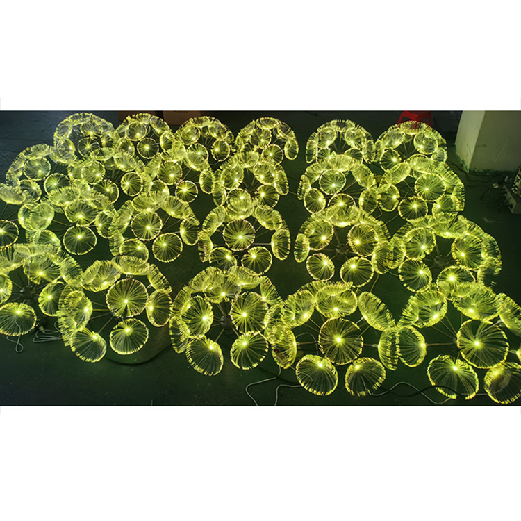 3D светодиодный Светильник Одуванчик коммерческие поставки наружные водонепроницаемые декоративные светильники волоконно-оптические цветы Одуванчик светильники