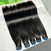 Extensions de cheveux humains vierges Yaki lisses, alignées sur la cuticule, en gros, cheveux humains vietnamiens