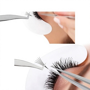 Pinzas para Pestañas de Volumen Curvas de Acero Inoxidable DANTRIC IMPLANTS, Punta Puntiaguda, Duraderas, Reutilizables, Estilo Moderno, Estuche Rosa Incluido - Product Image 5