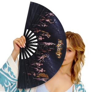 Abanico de Baile Plegable de Bambú Chino Tradicional <span class=keywords><strong>con</strong></span> Diseño Pintado - Elegante Accesorio para Actuaciones de <span class=keywords><strong>Taichi</strong></span> Kungfu - Product Image 1