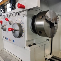 Torno Horizontal de Servicio Pesado CA6180, Torno Convencional para Mecanizado de Ejes, Tubos, Rodillos y Bridas