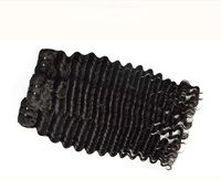 Extensions de cheveux humains de haute qualité, mèches de cheveux noirs, vague profonde, mèches de cheveux bouclés, perruques de cheveux de 10 à 32 pouces