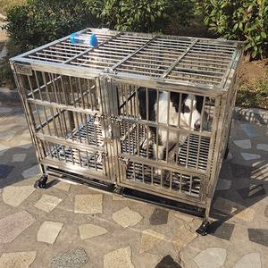 Nhà Máy Bán Hàng Trực Tiếp Kích Thước Trung Bình <span class=keywords><strong>Dog</strong></span> Kennel 108X70X90Cm Thép Không Gỉ <span class=keywords><strong>Dog</strong></span> Kennel Gấp Con Chó Kennel - Product Image 5