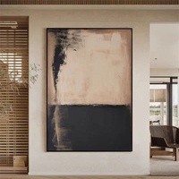 Peinture à l'huile sur toile artisanale Wabi-Sabi Art Déco, nature morte, encadrée en alliage d'aluminium noir/doré, art mural personnalisable