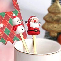 Cadeaux de Noël 2025 Ensemble de couverts Nouveau design Noël Ensemble de cuillères et de fourchettes mignonnes en acier inoxydable Cuillère à café dorée pour cadeau