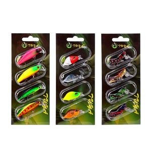 Weihe Micro Lure Bait Set 4 piezas plástico Minnow saltamontes que se hunde lentamente roca grasa para bagre carpa lubina trucha pesca lagos - Product Image 2