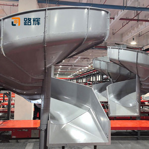 Duy nhất nhập xoắn ốc <span class=keywords><strong>CHUTE</strong></span> bưu kiện trọng lực trượt Chiều cao Modular cài đặt cho thương mại điện tử kho hậu cần - Product Image 3
