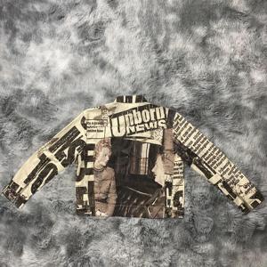 DENIMGUYS conception personnalisée pleine Dtg impression mode Streetwear fermeture éclair manches longues veste d'extérieur pour hommes - Product Image 2