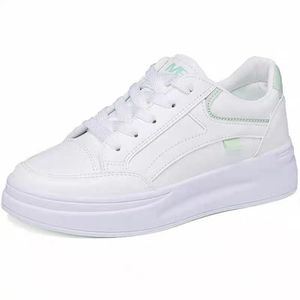 Zapatillas deportivas casuales de moda para mujer 2025, nuevas, blancas, con suela gruesa, estilo Ins, versátiles para estudiantes, con cordones, tendencia de moda para caminar en otoño. - Product Image 3