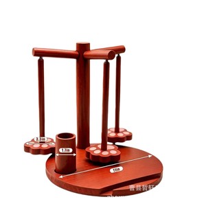Soporte de madera para bobinas de hilo con forma de pata de gato de 11 pulgadas, organizador de escritorio para artículos de manualidades - Product Image 1