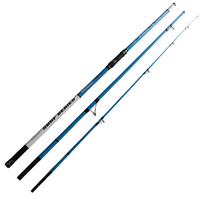 Canne à pêche de surfcasting européenne en carbone de 4,2 mètres, canne de plage articulée en 3 sections avec puissance de lancer longue portée pour leurres.