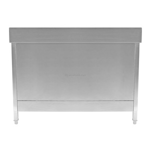Restaurant Industrial Square Tube Stainless Steel 201 304 <b>Work</b> <b>Table</b> with Backsplash T2g Brand - Product Image 4