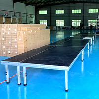 Promotion Exceptionnelle Scène de Concert Extérieure 5m*3m*4m, Podium Pliable et Portable en Alliage d'Aluminium avec Système de Levage de Scène et de Pont