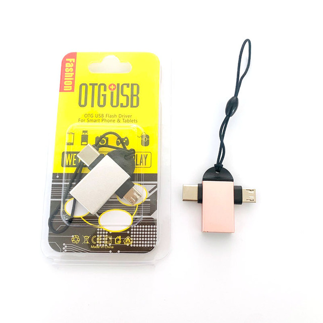 OTG 2 in 1 Micro USB MALE to USB 3.0 FEMALE Type C Male to USB 3.0 Female Connector Converter Adapter for Mobile Phone U DISK