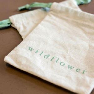 Custom Printed Recyclable 100% Cotton Muslin GOTS Certified Jewelry Gift Packaging <b>Bags</b> with Logo Personalized - Product Image 1