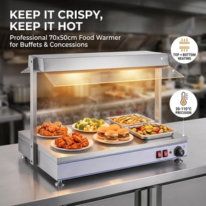 Commercial Grade Food Warming Display with Heat <b>Lamp</b> Hotel Restaurant Supplies Restaurant Equipment Restaurant Kitchen Equipment - Product Image 1