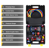 Good Quality Pressure Measuring Instrument Test Manifold Gauge Set 4 Way Digital Manifold Gauge Sets