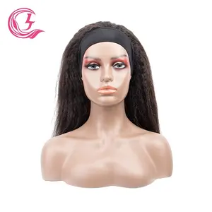 Clj批发价格Cheveux Virgin 100% 人发巴西天然30英寸亚基直头带角质层假发编织