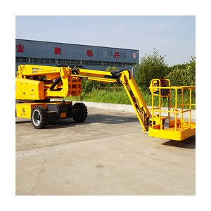 Efficient 16M Telescopic Boom <strong>Aerial</strong> <strong>Work</strong> <strong>Platform</strong> Steel Mobile Construction Lifting <strong>Platform</strong> 300kg Load Capacity Hand Actuated - Product Image 4