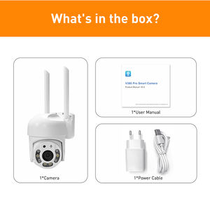 V380 RVP8-WiFi RJ45 1MP kapalı WiFi güvenlik kamerası çift Lens PTZ HD bulut veri hareket algılama gece görüş dahili mikrofon TF - Product Image 6