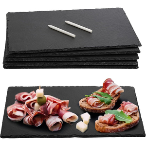 <span class=keywords><strong>Grand</strong></span> plateau de service en vrac de tapis de fromage en pierre d'<span class=keywords><strong>ardoise</strong></span> pour le placement de repas divertissant de viande - Product Image 1
