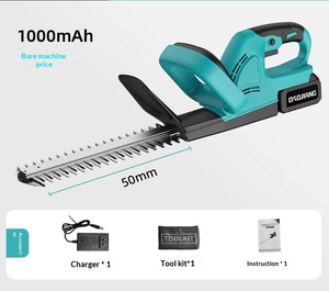 Taille-haie électrique portable à <span class=keywords><strong>batterie</strong></span> lithium, multifonction, pour l'aménagement extérieur, avec double lame - Product Image 5