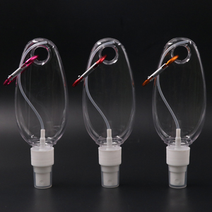 Nhà Máy Đóng Gói Treo Rõ Ràng PETG Spray Chai 60Ml 30Ml Lotion Container Tay Khử Trùng Keychain Chủ Chai Rỗng - Product Image 1