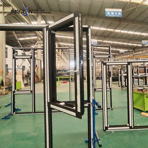 Fenêtres à battants modernes en alliage d'aluminium sur mesure avec double vitrage trempé, insonorisées, étanches, dotées d'un design à persiennes pour chambre à coucher - Product Image 6