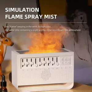 Flame Aroma Diffusor Luftbe feuchter Ultraschall Cool Mist Maker Fogger LED Ätherisches Öl Quallen Diffusor Duft Home