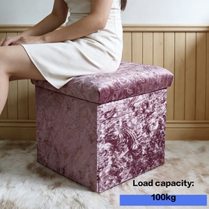 Pouf de Rangement Pliable en Velours et Bois, Design Cube Moderne de Luxe, Couleur et Logo Personnalisables, Boîte à Jouets Sexuels Convertible, Utilisation en Chambre, Marque Cai <span class=keywords><strong>Shi</strong></span> - Product Image 3