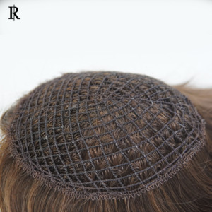 Rich Hair-Fish Net Toupee con cutícula alineada Invisible Advantage Straight Wave Style Fish Net Design Chinese Oirgin - Product Image 5