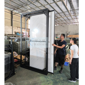 Tùy chỉnh kéo ra 122x244 PVC tấm đá cẩm thạch Giá showroom gạch đá nhân tạo Granite đá gạch hiển thị đứng cho UV PVC đá cẩm thạch - Product Image 3