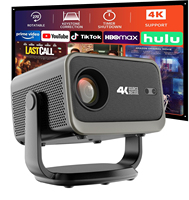 Proyector Inteligente P20 Android 14 4K 2GB 32GB, Full HD 1080P 500ANSI, Enfoque Automático, WiFi 6 5G, BT5.4, Cine en Casa, Video, Exterior