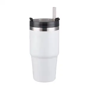 Eco Friendly 500Ml Vacuum Insulated Car Cups Double Wall Stainless Steel Coffee Mugs With Custom Logo