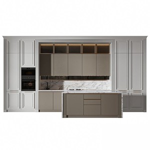 Mobile da <span class=keywords><strong>Cucina</strong></span> Moderno Bianco Lucido Laccato, Armadio a Parete di Lusso, Arredamento <span class=keywords><strong>Cucina</strong></span> Personalizzato - Product Image 1