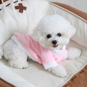 <b>Cute</b> Animal <b>Hoodie</b> For Cats And Dogs Warm Pet Clothing Pink Green Brown Yellow Polyester Material Autumn Winter Wear - Product Image 4