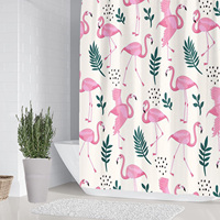 Ensemble complet de rideau de douche pratique pour salle de bain, rideau de douche imperméable, tapis de bain absorbant, couvre-siège de toilette