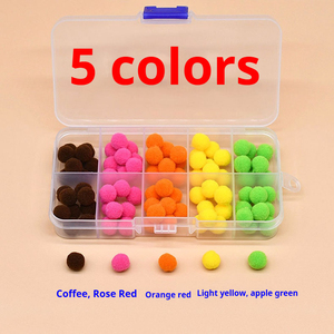 NOUVEAU OEM 20 pièces/boîte Matériaux <span class=keywords><strong>de</strong></span> pêche à la mouche en forme d'œufs <span class=keywords><strong>de</strong></span> <span class=keywords><strong>poisson</strong></span> artificiels 10mm Boules douces et moelleuses pour leurres <span class=keywords><strong>de</strong></span> pêche à la mouche - Product Image 4