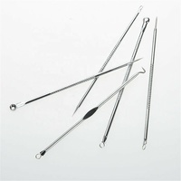 Extracteur de points noirs, accessoire professionnel pour enlever les imperfections, les boutons et les comédons, l'acné, ensemble de 5 pièces