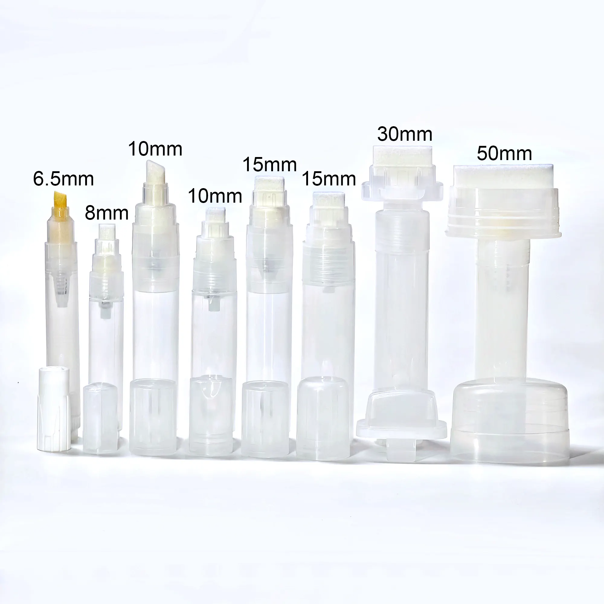 एक्रिलिक खाली मार्कर 2mm/6mm/5mm/8mm/10mm/15mm प्लास्टिक बैरल