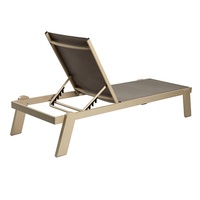 Chaise longue de jardin moderne pour l'extérieur, en aluminium thermolaqué, pour la plage, transat inclinable