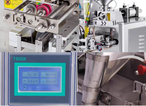 Máquina Llenadora de Líquidos Eléctrica Neumática Multifunción con Sellado de Cuatro Lados, Controlada por Motor PLC, Automática para Bolsas de Plástico, para Alimentos - Product Image 3