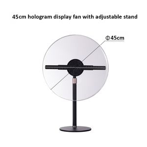 Ventilateur de projection holographique 3D de bureau réglable de 90 à 130 cm, avec support de ventilateur holographique 3D de 45 cm pour écran de projection de bar et d'hôtel - Product Image 3