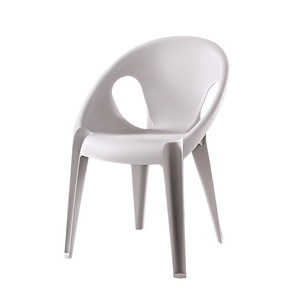 Chaises <span class=keywords><strong>de</strong></span> salle à manger nordiques en plastique avec dossiers épais, design moderne, imperméables, durables, écologiques, pour l'extérieur, fauteuils paresseux - Product Image 2