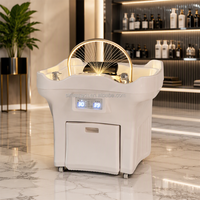 Bac à shampoing portable moderne Siman, amovible et durable, avec circulation d'eau et vapeur, pour salon de coiffure et institut de beauté de luxe