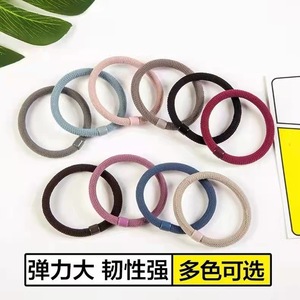 High Elastic Hair Tie Fabric Ponytail Band Casual Women's <b>Hairband</b> <b>Black</b> Mixed Color Shipping - Product Image 2