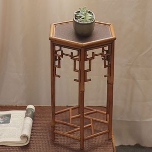 Soporte de Bambú Hecho a Mano con Diseño de Ojo de Fénix, Estilo Nubes Auspiciosas y Montañas Lejanas, para Orquídeas y Bonsáis Miniatura de Planta de la Dulce Bandera - Product Image 2
