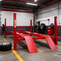 Atelier 4000kg Ascenseur de voiture à quatre poteaux avec certification CE Capacité 4T Palan de voiture à quatre poteaux Ascenseur de voiture à quatre poteaux