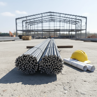 Barres d'armature en acier déformé laminé à chaud ASTM A615/A615M Grade 40, Grade 60, Grade 75, 6-16 mm pour la construction en béton